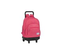 Blackfit8 Safta Sac à dos scolaire avec trolley et dos rembourré fraise, 330x220x450mm SAFTA