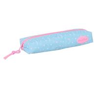 BLACKFIT8 SMILE - Trousse rectangulaire pour enfant, idéale pour les enfants d'âge scolaire, confortable et polyvalente, qualité et résistance, 22 x 7 x 40 cm, Bleu clair/rose clair, M, Décontracté
