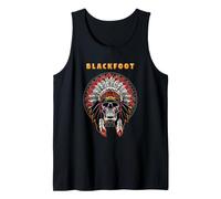Blackfoot American Indian Tribe Chef Skull Warrior Débardeur