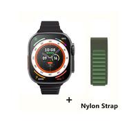 (BlackHY-GreenGS) Montre connectée 2025 9 ultr Pro MAX Gen 2, écran 49 mm, taux de rafraîchissement