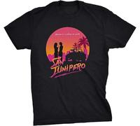 Blackirror San Junipero Heaven Men's T Shirt Tshirt Men Blackhort Sleeve Cotton Hip Hop T-Shirt Print Tee Shirts Manches Courtes(Large)