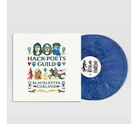 Blackletter Garland /Vinyle Bleu Marbre