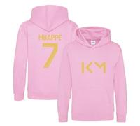 BlackMacaw Sweat à capuche de football inspiré de Kylian Mbappé pour enfants | Pulls de kit de football pour garçons et filles | Sweats à capuche de match de football | Manches longues à capuche avec