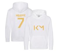BlackMacaw Sweat à capuche de football inspiré de Kylian Mbappé pour enfants | Pulls de kit de football pour garçons et filles | Sweats à capuche de match de football | Manches longues à capuche avec