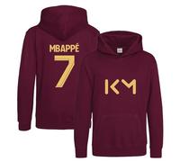 BlackMacaw Sweat à capuche de football inspiré de Kylian Mbappé pour enfants | Pulls de kit de football pour garçons et filles | Sweats à capuche de match de football | Manches longues à capuche avec