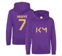 BlackMacaw Sweat à capuche inspiré de Kylian Mbappe pour enfants | Kit de football pour garçons et filles | Sweat à capuche à manches longues avec poche | Sweat à capuche unisexe pour enfants | Cadeau