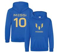 BlackMacaw Sweat à capuche pour enfants inspiré de Lionel Messi Football - Pull Messi Merch Messi - Cadeau pour garçons et filles - 3 à 13 ans - Numéro 10#10