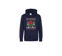 BlackMacaw Sweat à capuche pour enfants inspiré de Ronaldo - Motif football - Pour garçons et filles - 5 à 13 ans - Numéro 7 - Noël SIU, bleu marine, 9-11 ans