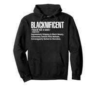 Blacknificent Impressively Black Beauty Black History Month Sweat à Capuche