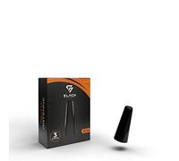 BlackNugget® - Antenne de voiture de 3 cm - Antenne de toit universelle, avec excellente qualité de réception - Petite antenne à tige courte - Pour réception AM et FM