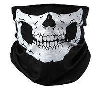 BlackNugget® Crâne Squelette Crane costume d'Halloween multifonctionnel tube masque cou tempête fonctionnel