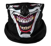BlackNugget® Joker noir Helloween déguisement visage tissu foulard masque multifonctionnel vêtement fonctionnel
