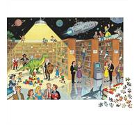 Blackout du Livre de Fiction de la bibliothèque Puzzle en Bois Imperméable Puzzles De 1000 Pièces pour Adultes Cadeaux Impossible De Décoration pour La Maison