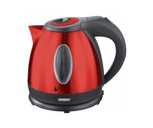 BlackPear BSF 1250 Bouilloire Inox Rouge sans Fil 1, 2 Litre 1100 W