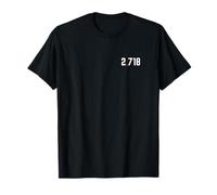 blackpenredpen célèbre constante mathématique e 2.718 T-Shirt