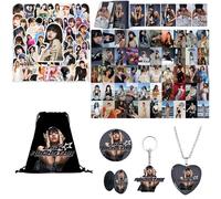 Blackpink Lisa Accessoire, Ensemble cadeau Lalisa, Coffret Cadeau Fans de Blackpink, Personal Lisa Rockstar Merchandise Coffret Cadeau, Carte Photo Sac à Cordon Bracelet Porte-Clés Autocollants