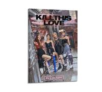 Blackpink - Poster imprimé de couverture d'album Kill This Love avec signe, affiches de couverture de musique, pop hip hop, chanteur de rap et d'étoile, décoration murale esthétique pour fille et