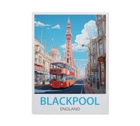 Blackpool, Angleterre，Jigsaw Puzzle 1000 Pièces Puzzle Classique pour Adultes Et Enfants, Compétence Jouets Éducatifs Anniversaire Festival Cadeau（50x70cm）-T96