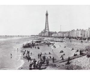 Blackpool Lancashire Angleterre. La façade et la tour vues ici au 19ème siècle. From Around The Coast Un album de photos de photos du chef des lieux d'intérêt en Grande-Bretagne et en Irlande publié