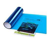 Blackr Autocollant pour phare de voiture, feuille de film vinyle auto-adhésif pour feux antibrouillard, feux arrière, autocollants, bleu, 30 x 60 cm