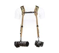 BlackRapid Double Sangle pour Appareil Photo - Motif Camouflage Multi-terrains pour 1 ou 2 caméras