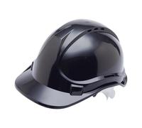 Blackrock Black Hard Hat, casque de sécurité, pour la construction, hommes femmes unisexe, chapeaux de travail, constructeur, sangle de tête réglable protection HDPE, UK/EU 2016/425 EN937:2012+A1:2012