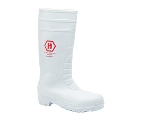 Blackrock Bottes de sécurité blanches pour hommes et femmes, bottes de pluie à embout en acier, bottes de sécurité alimentaire, bottes de pluie blanche