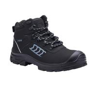Blackrock Bottes de travail imperméables TrekGuard, bottes de sécurité, embout Ladder Grip, travail noires, légères, robustes, pour femmes, coupe large, taille 6