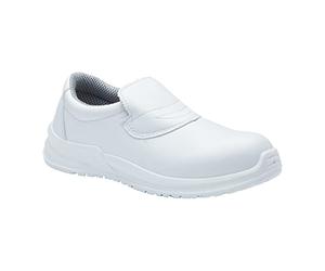 Blackrock Chaussures de sécurité à enfiler , hommes et femmes, embout en acier, chef, soins infirmiers, orthopédiques, chaussures de travail antidérapantes, hygiène, restauration, cuisin