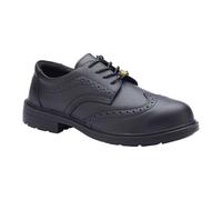 Blackrock Chaussures de sécurité intelligentes ESD Brogue, Chaussures de sécurité, Noires, sans métal, intelligentes, Cuir, Brogue, Chaussures de sécurité de Bureau, Taille UK 8/EU 42