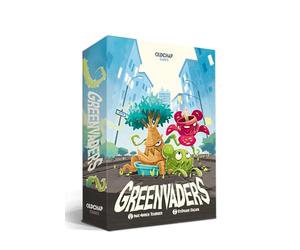 Blackrock Games Greenvaders, Jeu de Société Tactique, 8 Ans et +, 2 ou 4 Joueurs, inspiré du Morpion