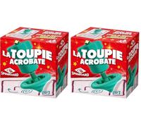 Blackrock Games LA TOUPIE ACROBATE - Jeu de toupie - à partir de 6 Ans - Jeu Enfant - dextérité et créativité - créez Vos Parcours (Lot de 2)