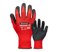Blackrock Gants de travail de sécurité légers et très adhérents Bromine-LC pour hommes et femmes, revêtement en latex texturé pour une adhérence maximale sur sol sec et mouill