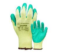 Blackrock Gants de travail Latex Gripper, jardinage, hommes et femmes, très résistants, résistants aux épines, construction, paume imperméable, gants de sécurité épais pour le jardinage, bricolag