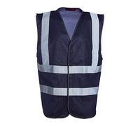 Blackrock Gilet haute visibilité bleu marine, gilet haute visibilité, haute visibilité, sécurité, réfléchissant, EPI, haute visibilité, sécurité, vêtements de travail, hommes et femme