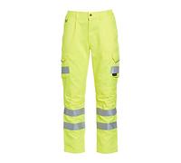 Blackrock Hi Vis jaune Pantalon de travail en polycoton, pantalons de combat pour hommes et femmes, vêtements de travail réfléchissants à haute visibilité vêtements de travail de sécurité certifiés EN