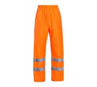 Blackrock Orange Surpantalon imperméable Haute visibilité, Pantalon de Travail de sécurité réfléchissant à Haute visibilité pour Hommes et Femmes Pantalon de Pluie imperméable - certifiée en