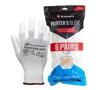 Blackrock Lot de 6 paires de gants de travail légers en polyuréthane pour homme et femme - Idéal pour la peinture et la décoration, l'électronique, l'assemblage, la manipulation - Taille L