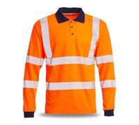 Blackrock Polo à Manches Longues Eco+ Hi-Vis, Taille 4XL