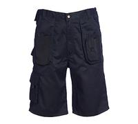 Blackrock Short Cargo de Travail pour Hommes, vêtements de Travail de sécurité Noirs, Poches Cargo, Porte-téléphone, Boucle pour Marteau et Outils vêtements de Travail Utilitaires en Polycoton durabl