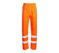 Blackrock Surpantalon imperméable Rail Orange Hi Vis en PU, pantalons de travail réfléchissants à haute visibilité pantalons imperméables à la pluie, salopettes de travail, taille 5XL