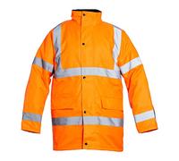 Blackrock Veste imperméable et isolante haute visibilité, pour hommes et femmes, veste orange, manteau, utilitaire et sécurité, haute visibilité, déperlante, certifiée EN 20471 classe 3, EN343 3:1