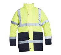 Blackrock Veste imperméable isolante haute visibilité, pour hommes et femmes, veste jaune, manteau, utilitaire et sécurité, haute visibilité, déperlante, certifiée EN 20471 classe 3, EN343 3: