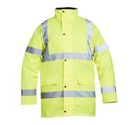 Blackrock Veste isolante imperméable haute visibilité, pour hommes et femmes, veste jaune, manteau, utilitaire et sécurité, haute visibilité, hydrofuge, certifiée EN 20471 classe 3, EN343 3:1