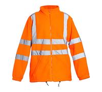 Blackrock Veste polaire orange haute visibilité, Hommes et Femmes, Anti-Pill durable et chaud, vêtements de travail de sécurité réfléchissants à haute visibilité, entièrement certifiés EN