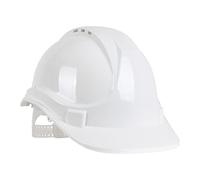 Blackrock White Hard Hat, Casque de sécurité, pour la Construction, Hommes Femmes Unisexe, Chapeaux de Travail, Constructeur, HDPE, UK/EU 2016/425 EN937:2012+A1:2012 (Lot de 6)