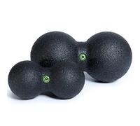 BLACKROLL® DUOBALL Set, balles de fascia pour l’automassage des muscles parallèles, duo-ball de fascia pour la nuque et le dos, set : DUOBALL 08 & 12, dureté moyenne, fabriqué en Allemagne, noir