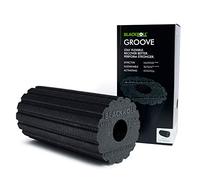 BLACKROLL GROOVE (30 x 15 cm) | Rouleau de massage rainuré & foam roller de sport maison original en dureté moyenne pour l'exercice des fascias, le fitness et le yoga