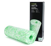BLACKROLL® MED 45 (45 x 15 cm) | Rouleau de massage & foam rolls longs pour le yoga, le crossfit, le fitness et les étirements musculaires | Rouleau en mousse de massage des fascias | blanc/vert