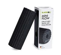 BLACKROLL® MINI FLOW (5x15 cm) | Petit rouleau d’automassage pour le fitness, le yoga, le crossfit et les étirements musculaires | Rouleau de massage à double effet pour les fascias | noir